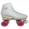 Monticonesport Edea Esordio Pattino a Rotelle per Pattinaggio Artistico con Telaio Mirage - Donna Bianco - Personalizzabile con Scelta Modello Ruote - 255 (38 EU)