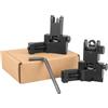 APLUSGEAR Folding 45 Degree Quick Conversion BUIS Optic Iron Sight for AR15 Front and Rear Wheels