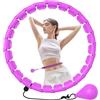 JKSHMYT Infinity Smart Hula Hoop für Erwachsene, Gewichteter Hoola Reifen XXL 120 cm zum Abnehmen - 24-teilig abnehmbar für Frauen & Anfänger (Plus Size)