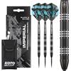 KOTO darts Freccette KOTO Imperial nero argento 80% punta in acciaio