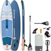 AQUASTIC SUP Board Perth Pro 11'2 - Capacità di carico 165 kg, peso 9 kg, Drop Stitch Lite, EVA 5 mm antiscivolo, pagaia 2 in 1, pinna 9, guinzaglio 300 cm, pompa a 2 vie, zaino 45 x 25 x 92 cm