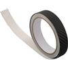 Jonikuper Nastro protettivo per racchetta da tennis per pickleball, pagaia da beach tennis per bordo guardia, lunghezza 500 cm, larghezza 2,1 cm, spessore 0,25 mm, materiale, nero