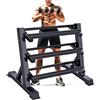 Zlinke Dumbell Rack Multilevel Weight Storage Organizer per Home Gym, peso rack per manubri, kettlebell, 1100LBS