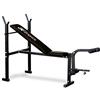 JK Fitness 6055 Panca Regolabile con Portabilanciere Eco, Nero