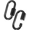 M METERXITY 2-Pack Collegamenti Rapidi Per Catena, M4 Ferro Elettroplaccato 1.73 Pollici Collegamento Per Catena Pesante Da Viaggio/Appendere Amaca, Capacità 33Lbs Clip Di Bloccaggio A Vite