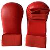 Elyebxj Guanti da karate Guanti da taekwondo in pelle premium per adulti e bambini da allenamento per sparring, sacco da boxe, Taekwondo e pratica, Rosso, S
