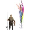 Generic Jig di calamari, esche da pesca in alto mare, esche da pesca che brillano al buio | Esca animata, modelli di acqua salata, esche da pesca in alto mare, esche per calamari per pesci di seppia polpo