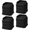 Sinbana 4pcs Treadmill Incline Riser Blocks, Incline Riser Blocks for Leveling & Uphill Training with 4 Anti-Slip Pads for Home Gym Treadmill Accessories