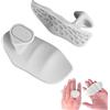 Noaxylic 2 Pezzi Guanti da Palestra, Senza Dita Guanti Antiscivolo Impugnature, Impugnature per Trazioni, Protezione del Palmo Della Mano, per Fitness, Allenamento a Cross Training, Grigio