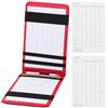 PATIKIL 4 Fogli Porta schede punteggio Golf Copertina Libro Yardage Nero