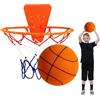 Zhliuqo Pallacanestro Silenzioso - Palla Da Interno Silenziosa Con Cesto, Set Cerchio Per Interni, Attrezzatura Sportiva Per Salti Morbidi Per Studio Domestico