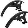 ZEFAL Set Deflector M65 - Set di Due Parafanghi MTB Anteriore e Posteriore 26 a 29 - Leggeri e Resistenti - 590g - Prodotto in Francia