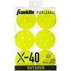 Franklin Sports Franklin Outdoor X-40 - Palline da pickleball in pergamena, palla ufficiale US Open, 40 fori di precisione, durata premium, confezione da 6