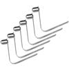 Chatonshen 6 Pezzi Clip Molla Clip Tubo Tenda Pin Singolo Acciaio Inossidabile Struttura Robusta Resistente Adatto per Viaggi Campeggio Fissaggio El