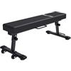 GORILLA SPORTS® Panca Palestra Pieghevole 121x41x43 cm, Max 400 kg, Piana | Struttura in Acciaio, Cuscino da 6 cm e Maniglia; per Bench Press, Addominali, Squat Bulgari, Sollevamento Pesi e Home Gym