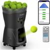 Generic PT Mini Pro Pallina da tennis Machinec, portatile, velocità e rotazione regolabili, capacità di oltre 65 palline, telecomando, alimentazione a batteria, ideale per allenamenti da soli, principianti e