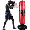 Haokaini Sacco da Boxe da Boxe Gonfiabile da 170 Cm Sacco da Boxe per Il Fitness Sacco da Boxe Antistress Sacco a Torre Bersaglio Borsa da Allenamento per Boxe per Bambini Bambini Adulti