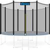 KIDUKU Rete di Sicurezza per Trampolino con Ø 244cm 305cm 366cm 427cm | Rete di Ricambio per Trampolino da Giardino (305 cm (8 Pali))
