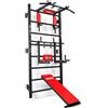 K-Sport: Struttura trazioni e dip, barra multifunzione trazioni e panca da allenamento I Power Station con barra per trazioni, barra per dip e panca pesi I Power Rack multifunzione I E-Book incluso