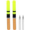 VGEBY Galleggianti da Pesca, 2 Pezzi Boa Luminosa Luce Notturna Bobber da Pesca con Batteria Bobber Illuminato Elettronico Accessori Pratici per la Pesca(oro) Scooter Elettrico