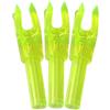 PHILOCS 60 Pezzi Cocche per Tiro con L'Arco Bocca Larga Inserto in Plastica Cocca per Freccia Adatta ID 4,2 mm Albero della Freccia Fai da Te Accessorio per Frecce (Transparent Green)