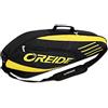 TentHome Borsa da racchetta da Badminton, con tracolla, per 3 racchette o doppia racchetta da Tennis, unisex, colore: giallo e nero