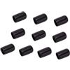 Baoblaze 10 Pezzi Protezioni per Punte di Stecche da Biliardo Copri Testa di Stecca in Gomma Leggera Pratiche coperture Inferiori per Stecche da Biliardo Copri, 13mm Nero
