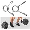 babominimer Collari olimpici a molla per bilanciere da 50 mm, clip in metallo resistente per sollevamento standard, serrature sicure per manubri impediscono lo slittamento della piastra, palestra a