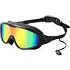 Générique Occhialini da nuoto per adulti | Polarizzati in acqua libera Swimming Anti-Fog Goggle protezione UV anti- a vista larga Nessun design di infiltrazioni d'acqua con ampio, per