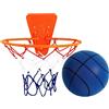Whrcy Palla Da Basket Silenziosa,Palla Da Interno Silenziosa Con Cesto, Attrezzatura Sportiva Per Salti Morbidi Per Studio Domestico, Giochi In Appartamento, Montaggio Su Porta O Parete, Set Da Allenamento