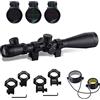 FOCUHUNTER Ottica Cannocchiale Caccia 3.5-10X50mm Cannocchiale Carabina Telemetro Rapido Rosso Illuminato Reticolo Airsoft Mirino con 20mm/11mm Mount Rings
