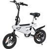 HBFTXRIDE Bici Elettrica 14 Pollici Pieghevole, 25km/h Bici Elettrica Adulto, 250W Fino a 35-45km Bike Elettrica Uomo Donna, 120kg Pedalata Assistita