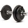 Worqout Set di manubri 10 kg - Set di manubri regolabili per costruzione muscolare e fitness