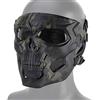 LEJUNJIE Tactical Skull Mask Maschera a Pieno facciale, Adatta per Il Gioco di Ruolo Airsoft Paintball e CS War Game Mask Net Protettiva