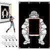 Generico Baseball Pitching Training Net Cloth | Oxford Cloth 122×183cm Strike Target Batting Screen Outdoor Softball Training Aid for Pitching Accuracy Practice Sports Equipment