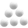 JISADER 6X Palline da Tennis Palline Elastiche Palline da Gioco Palline da Allenamento con Diametro di 2,52 Pollici Resistenti all'Usura per Giochi all'aperto, Nero