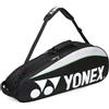 YONEX Borsa da badminton - Borsa per racchette da tennis, badminton e squash, blu, nero, rosso, giallo, rosa e verde, può contenere fino a 6 racchette + 3 tasche laterali + scomparto per scarpe