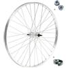 MADICKS Ruota/Cerchio Posteriore Bici 28" x 1.75 700x35 - Attacco Standard Alluminio/Acciaio - City Bike, Olanda, Graziella, MTB - 1 Velocità - Completa di Dadi Fissaggio e Flap