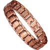 Generico Bracciale Magnetico per Uomini - Bracciale di Rame Puro per Il Rilassamento Articolare, Bracciales Terapico Magnetico per Dolori Articolari, Bracciales Regolabile Leggero