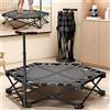 Latourreg Mini trampolino pieghevole da 42 pollici, con manico regolabile, adatto per adulti in interni ed esterni.
