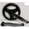 RMS Guarnitura + Braccio Pedivella Bici Olanda - City Bike 42 X 170 Acciaio Nero