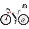 Fafrees Bici Elettrica Uomo Donna, 27.5 Pollici Bicicletta Elettrica 36V 14.5Ah, 250W Ebike 21 Velocità MTB, Pedalata Assistita Mountain Bike Elettrica 100KM, F28 MT 2024 Blu