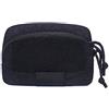 ACEXIER Tattico modulare tasca marsupio Molle piccolo strumento cintura gancio elastico loop piastra portante militare caccia gilet mini borsa all'aperto (Black)