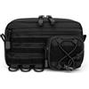 Generic Tasca multipla Utility Pouch Tool Storage Marsupio, borsa sportiva da cintura custodia per telefono per corsa all'aperto caccia, Nero , Semplice