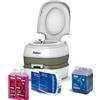 Enders Set WC Chimico Portatile - Comfort Starter Set Blue 5 Litri con Liquido Sanitario e Carta igienica - WC da Campeggio - WC Camper - Bagno Chimico per Casa - WC Portatile per Anziani e Adulti