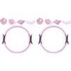 Generico Set Di 2 Cerchio Pilates Ring, Versatile Attrezzo Fitness Con Maniglie, Anello Di Resistenza Per L'espansione Del Torace, Anello Di Resistenza Per Palla Da Yoga, Per Esercizi Addominali/gambe/glutei