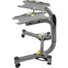 LOIRIIC Supporto regolabile per manubri, supporto per bilanciere in ferro, supporto standard in metallo, supporto per il peso del rack per la casa, assemblare e conservare 64 x 39 x 62 cm