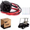 10L0L Presa del caricatore del carretto di golf 48V per Yamaha G29 Electric 2007-10, DC Powerwise presa sostituire con il cavo JW2-H6181-02