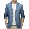 Generic Giacca Primaverile Uomo Blazer, Giacca Blazer Uomo Casual Cotone Slim Estiva Sportivo Taglie Forti Leggero Giacca Primaverile Uomo Cappotto Casual Affari Formale Cena Trench Coat Business