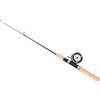 Generic Set combinato di mulinello per canna da pesca sul ghiaccio, in fibra di vetro, rotazione liscia, in EVA, antiscivolo, confortevole, portatile, per gli appassionati di trote, walleye, persico